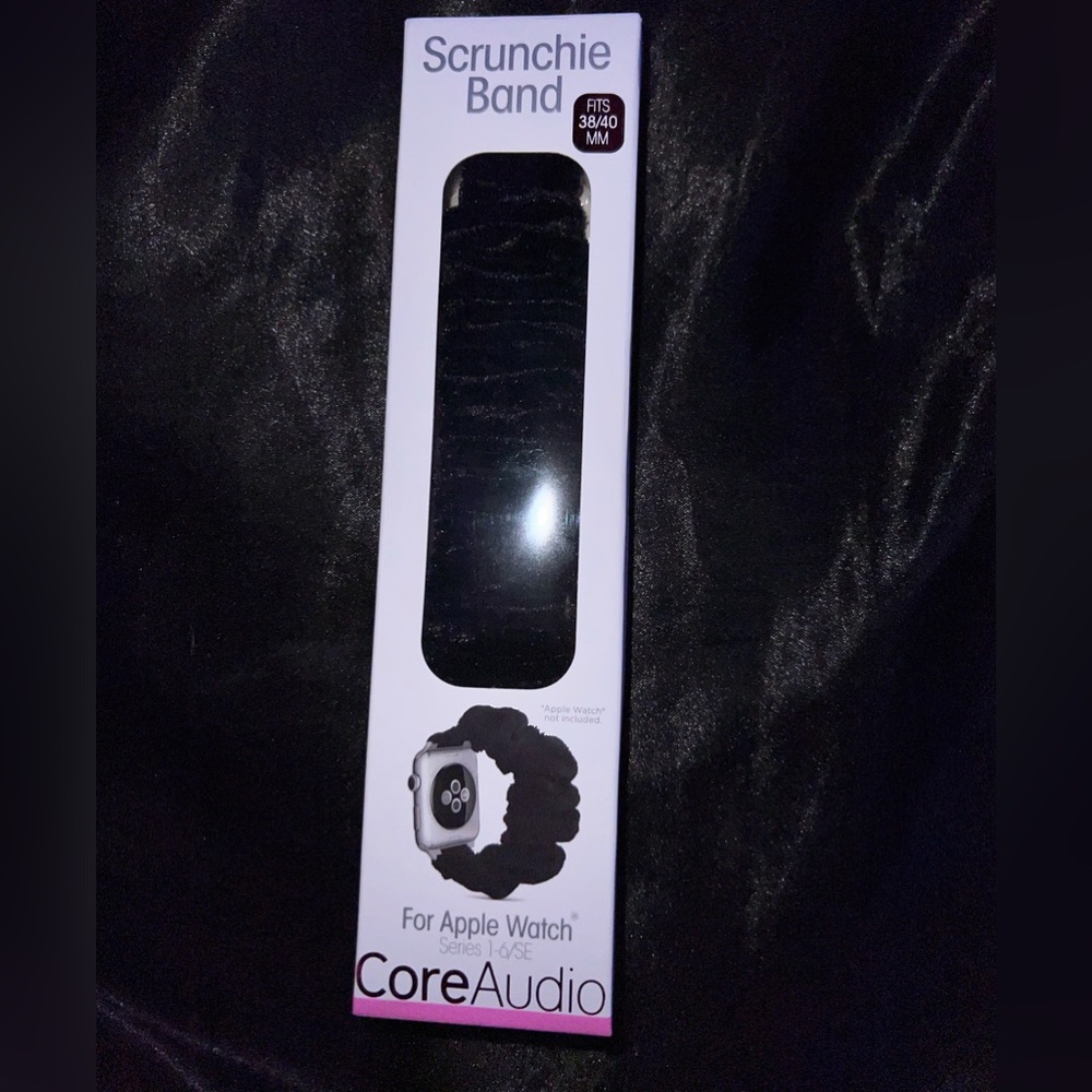 Black Apple Watch Srunchie band Series 1-6/SE